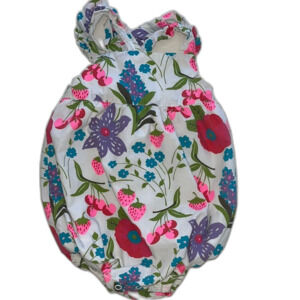 Baby Boden Floral Baby Romper (6-12 M/ 80 CM)